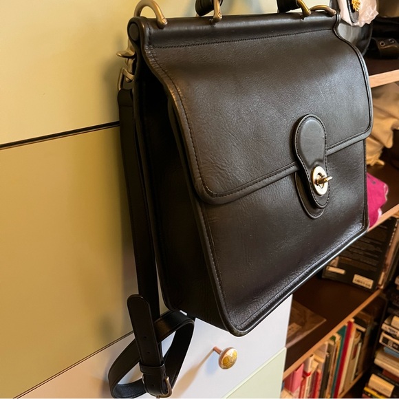 Coach Black Leather Willis Bag - Picture 11 of 16